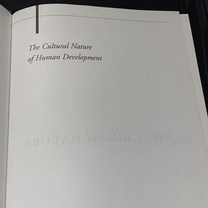The cultural nature of human development